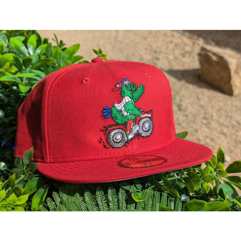 New Era Fitted 59fifty Philadelphia Phillies Phanatic ATV Red 7 3/8 Grey Bottom